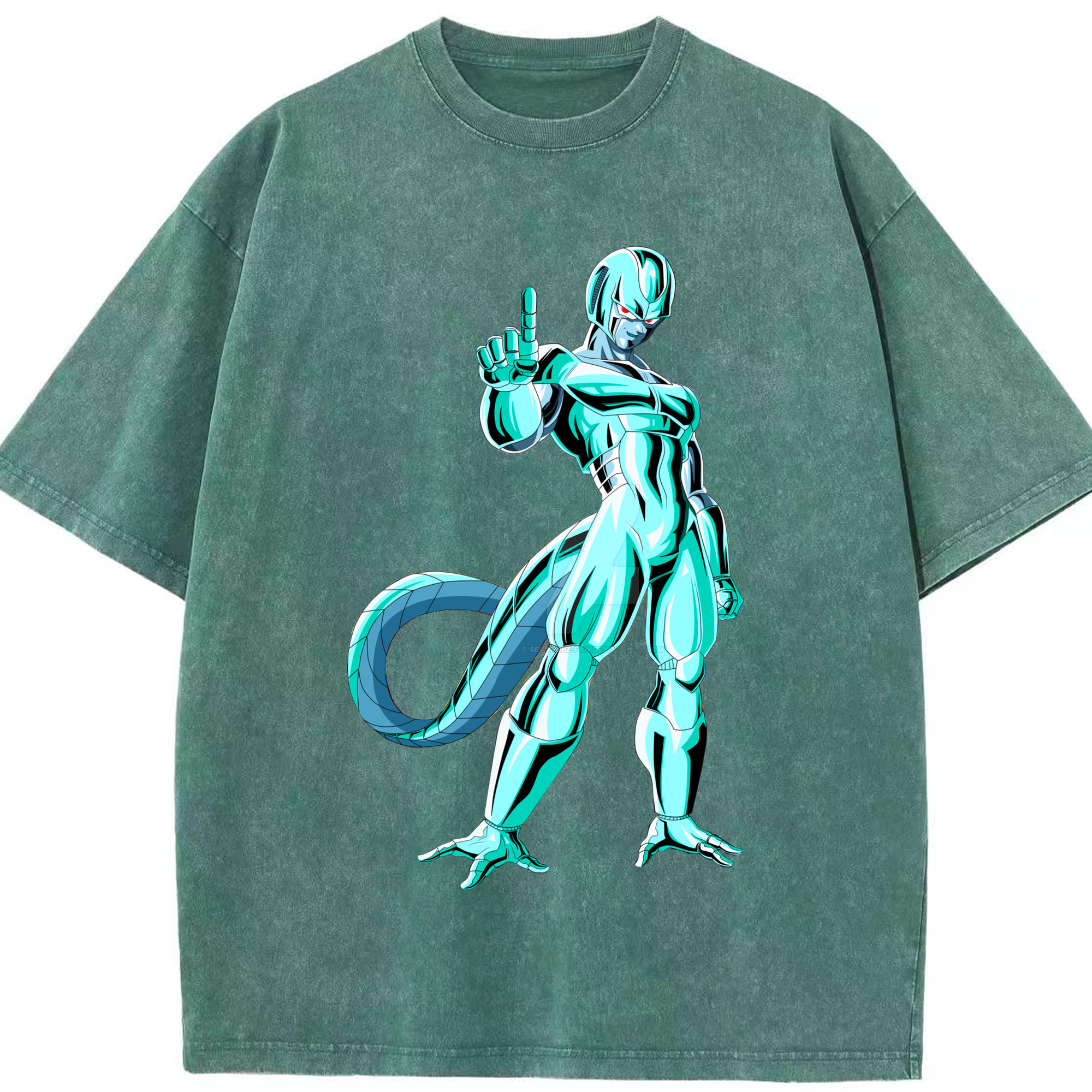 （画像用） ドラゴンボール クウラ DRAGON BALL Cooler Coora 綿100% ヴィンテージ風 半袖Tシャツ（フロントプリント）